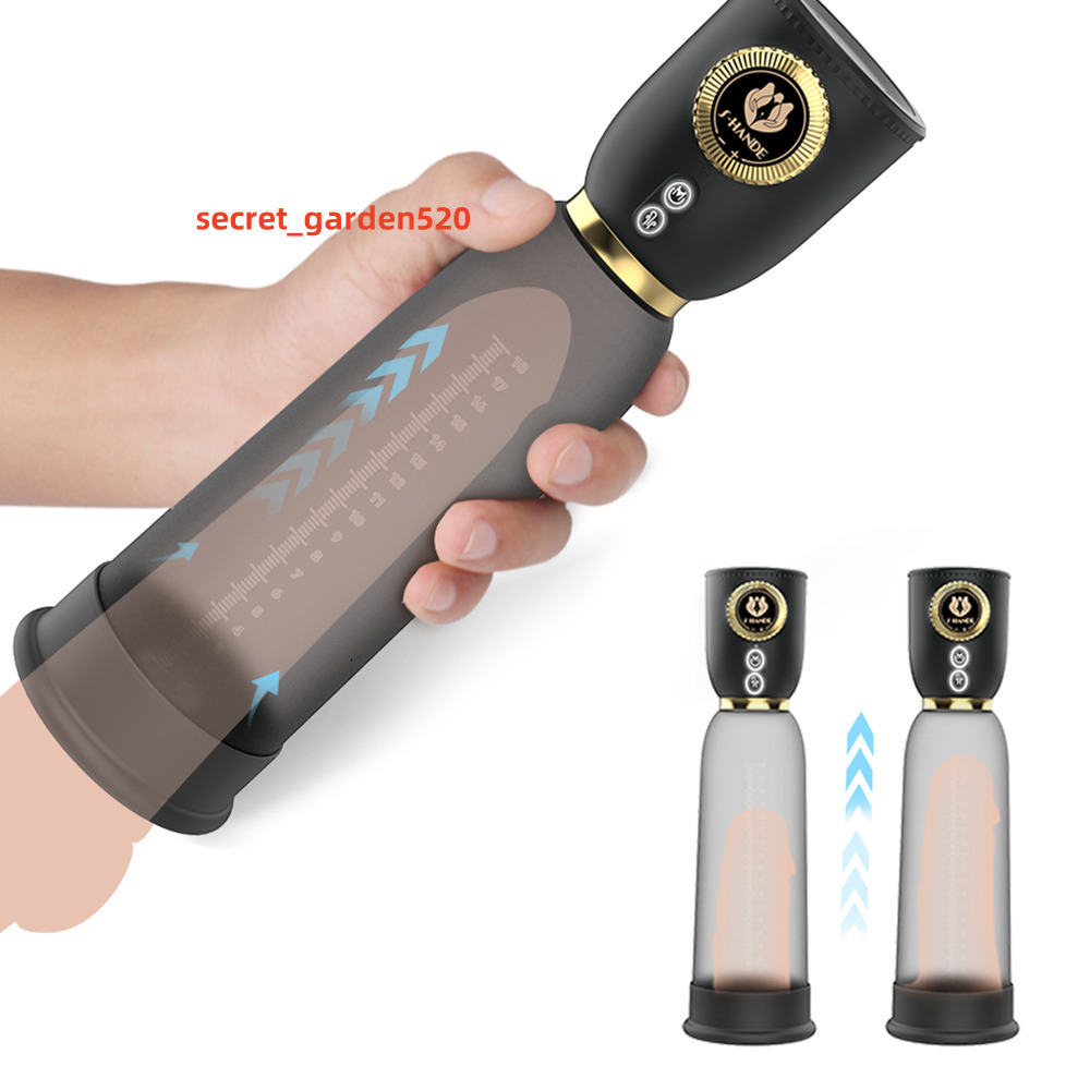 SHANDE Vibrador Erection Sucking Penis Pump Male Powerful Enlargement Men Penis Enlarger Penis Extender Male Sex Toy for Men