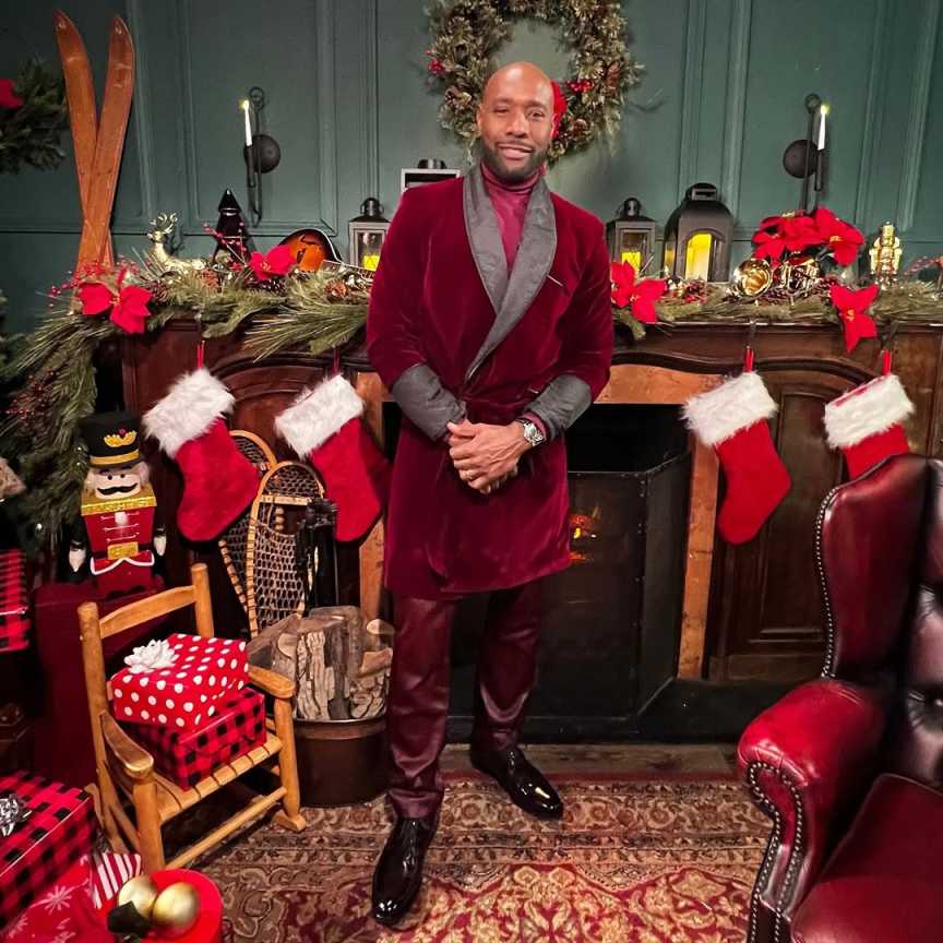 Classic Velvet Men's Long Overcoat 1 Piece Jacket Double Breasted Shawl Lapel Formal Business Party Coat Customized