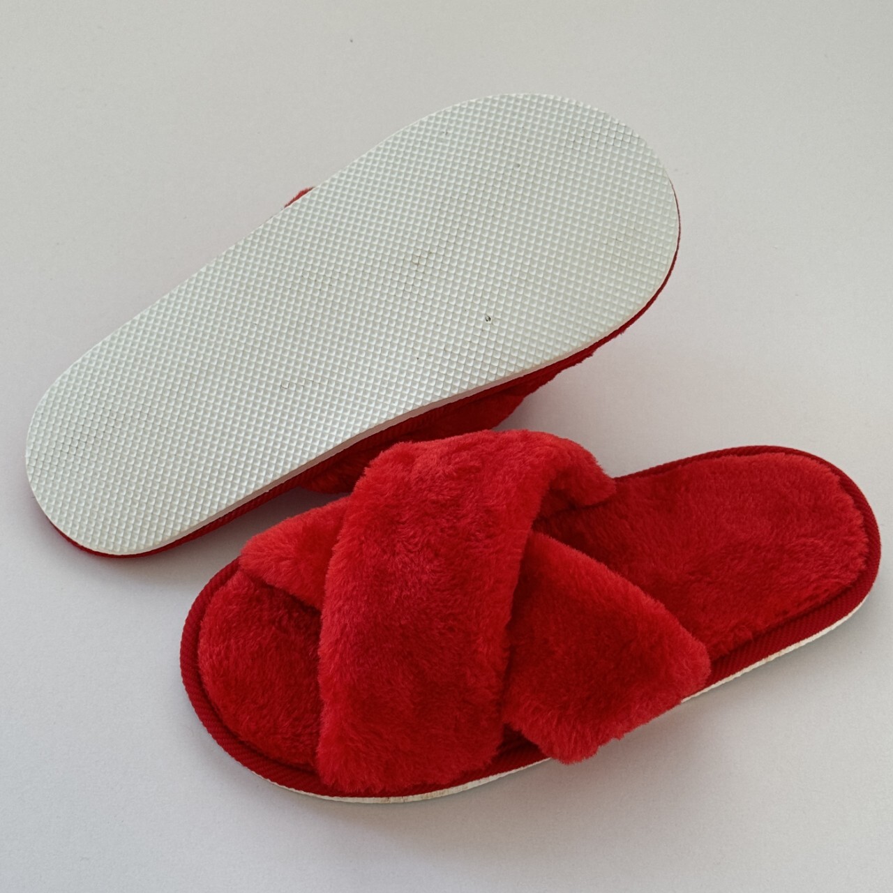 Ins Furry for Women, Outdoor Wear, Internet Celebrity 2022 New Autumn and Winter Cute Lazy Rabbit Fur Cross Cotton Slippers Trendy ddmymarket