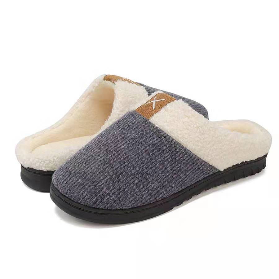 2021 Autumn Winter Flat Faux Fur One Size Shoes Skin Color Warm Home Cotton Slippers ddmymarket