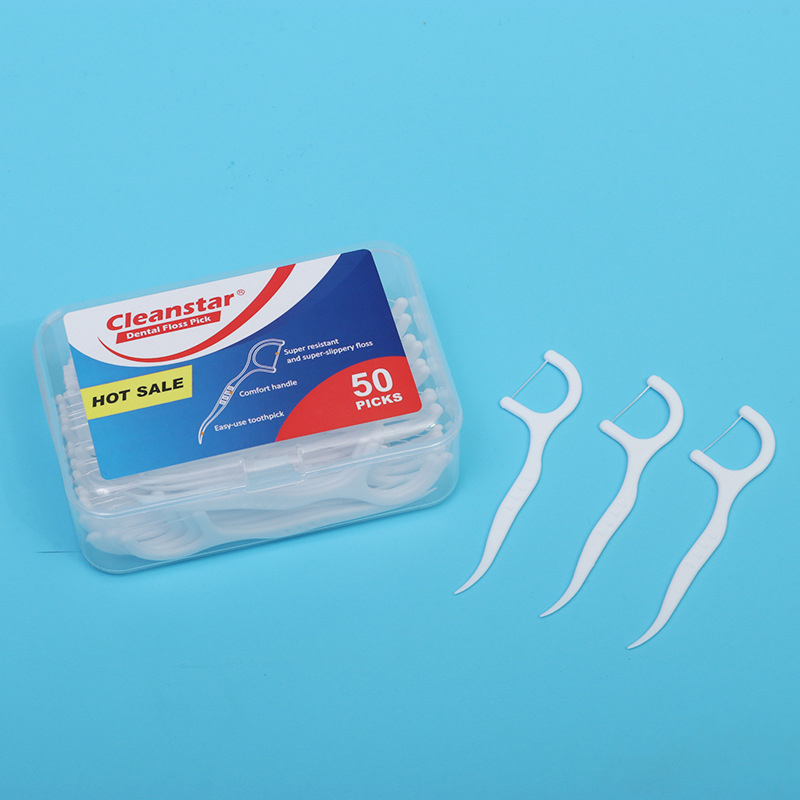 CPA04-50 Dental Floss Sticks Home Use Multi-Size Disposable Portable Storage Box Pack