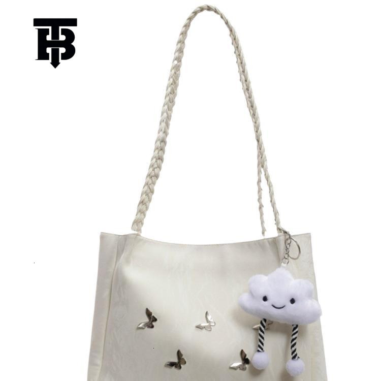 TB BHULAMTE Luxury Bag Designer Bag Large Capacity Bag For Women 2025 New Fashion Niche Butterfly Shoulder Bag Student Class Commuting Versatile Tote 