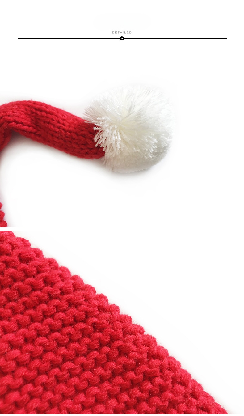 Childrens Christmas baby boy crochet photo props for kids PomPom Adorable Fall Winter Warm Beanie Casual Knit Wool Hat children hat cowboy hats