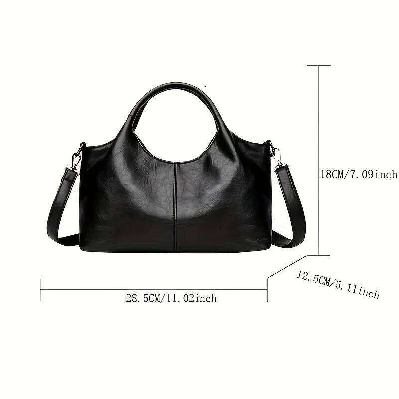 2025 trendy women's handbag, leisure cross-body for mothers, multi-functional shopping bag with zipper closure