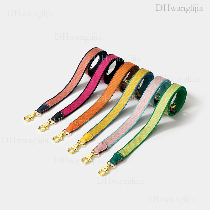DH Luggage Accessories Feng H Home Same Style New Color-Block Webbing Kelly 2424 Bag Single Shoulder Crossbody Thin Strap