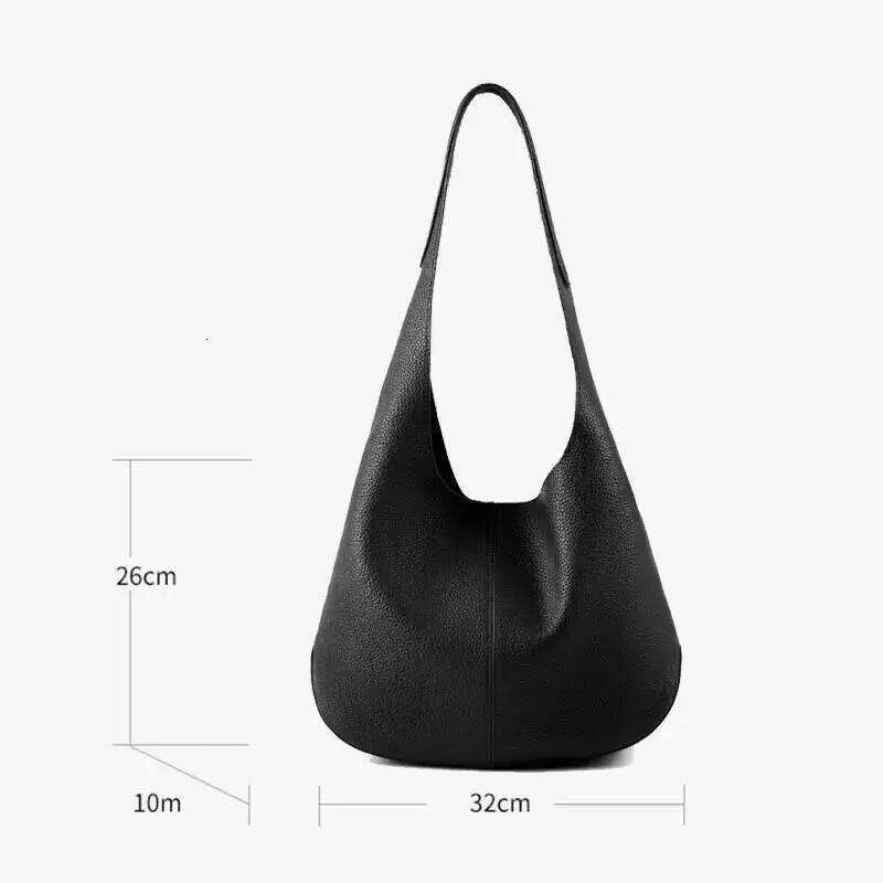 Fashion Cowhide Women's Bucket Bag New Large Capacity Designer Shoulder Bags Casual Trend Female Handbags