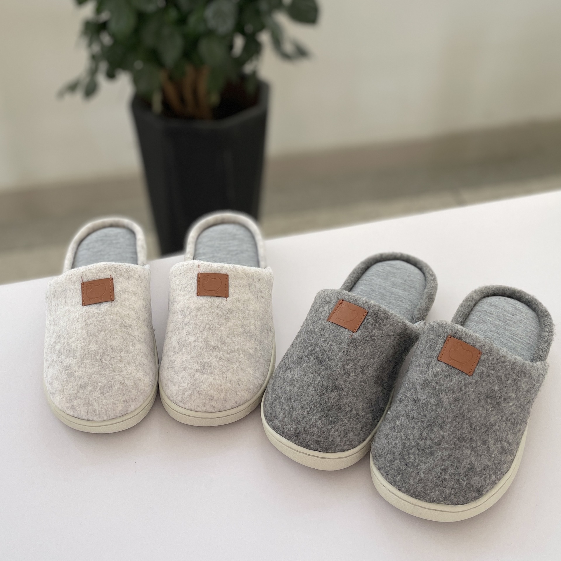 Fleece-lined Slippers Non-slip Soft Sole New Style Home Indoor ddmymarket