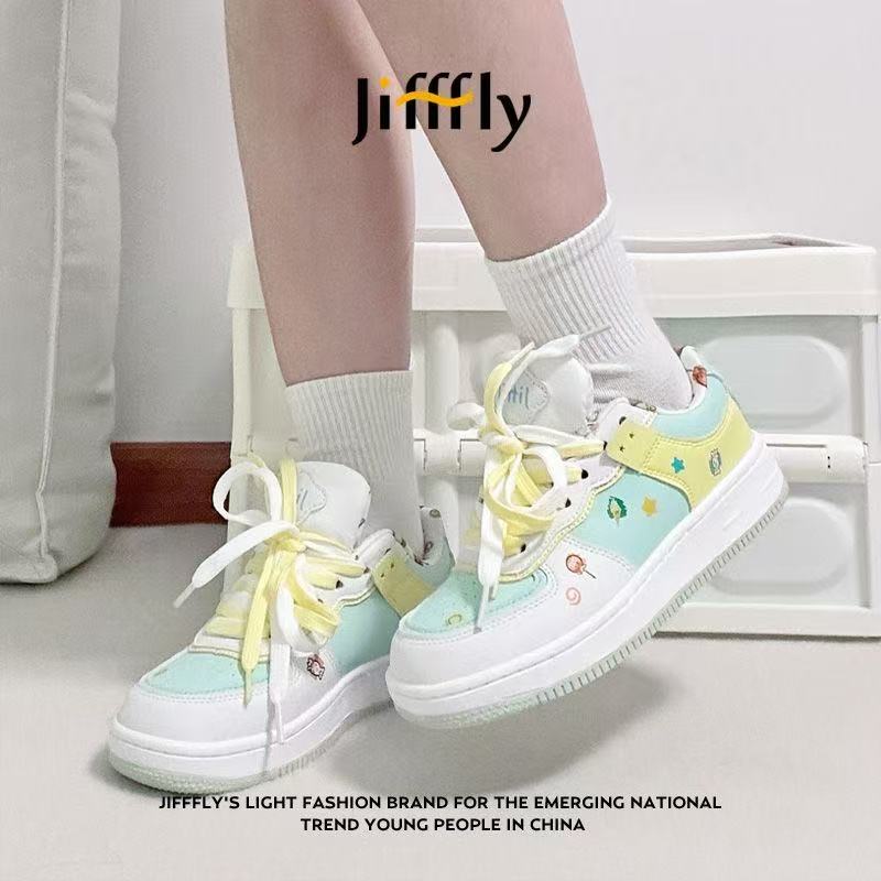 Jifffly women's shoes 2025 autumn and winter campus style students all-match ins trend sports shoes increase height thick bottom to show leg leng