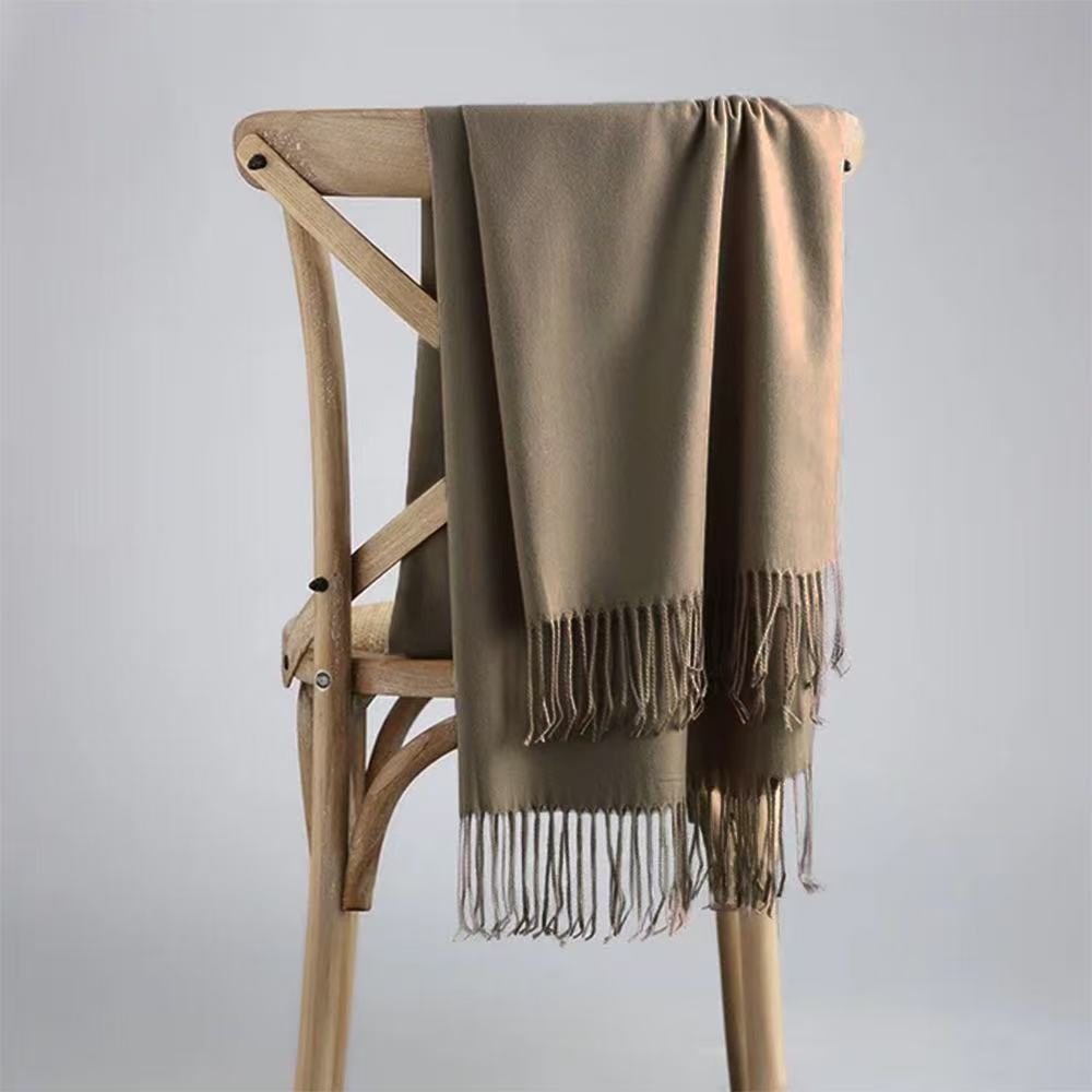 T1871 Winter Solid Color Cashmere Scarf/Wrap