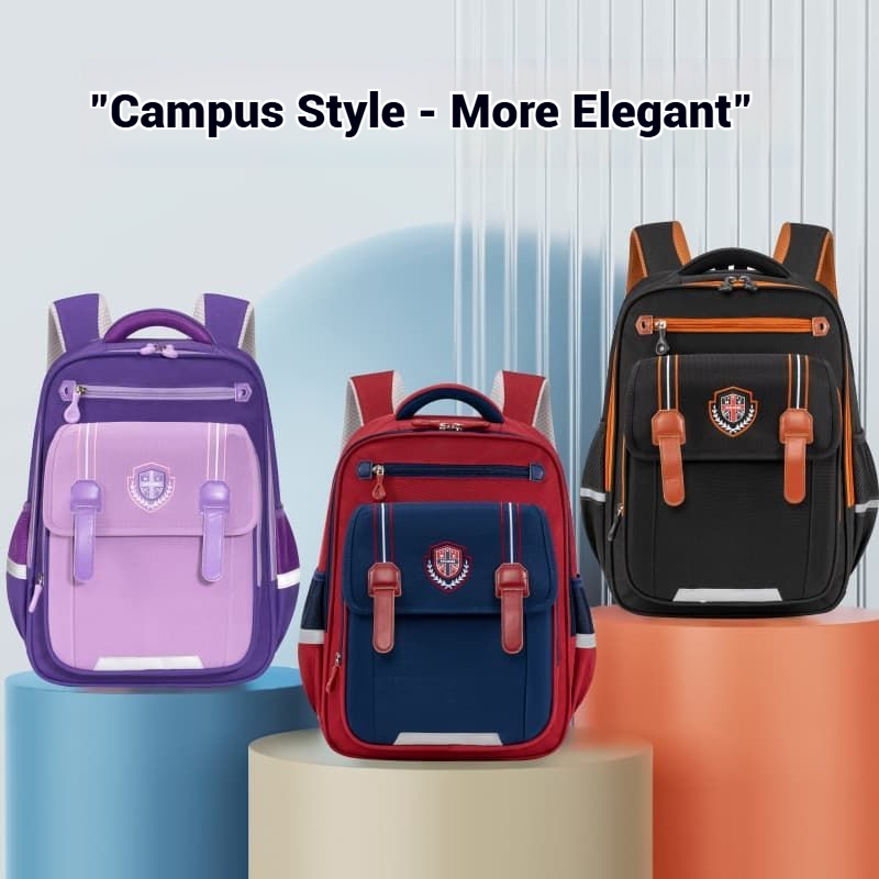 2025 New Fashionable English School Bag: Student Portable Large Capacity Waterproof Children's Backpack