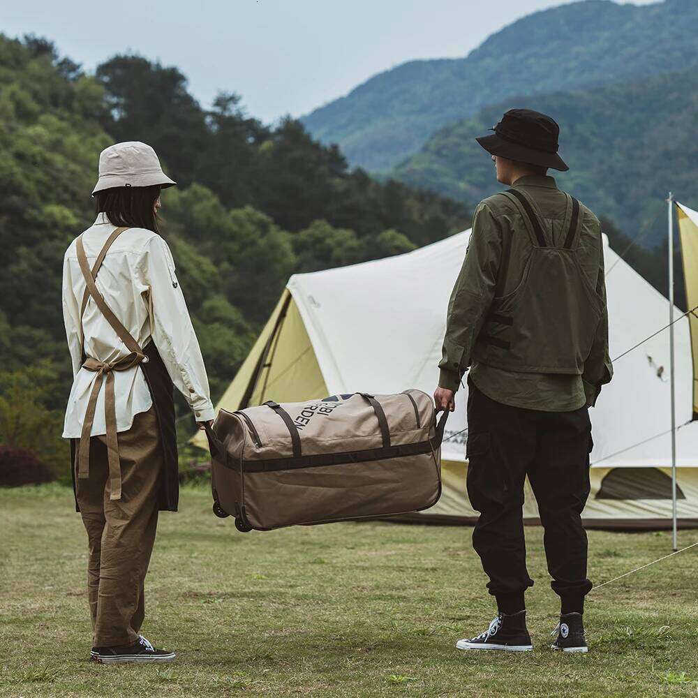 Camping Trolley Equipment Tent Storage Bag Travel Lage Portable Folding Large Capacity 80L 110L