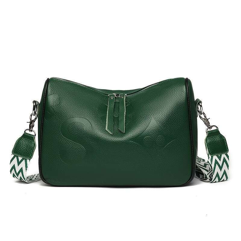 designer bag Luxury bag Genuine Leather High-End Feel Top Layer Cowhide Single Large Capacity Women's Versatile Bag Wide Shoulder Strap Crossbody