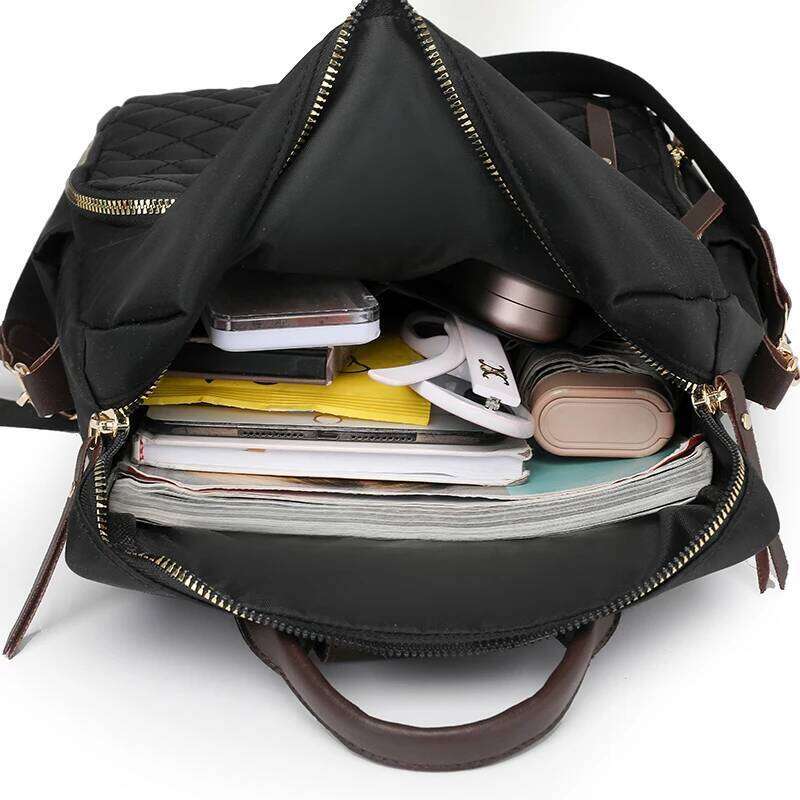 Fashion Rucksack Women Shoulder Bag High Quality Waterproof Nylon Back Pack Purse Large Capacity Backpack for College Students