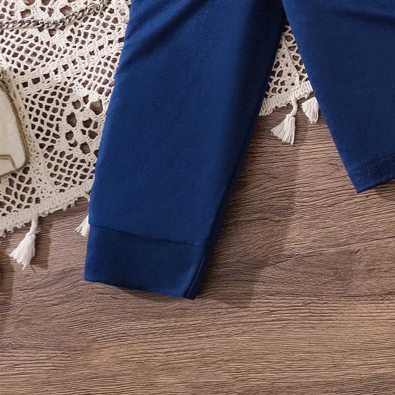 Girls Spring Autumn Fashion Letter Print Diagonal Shoulder Long Sleeve Suit with Pleated Overskirt for Ages 812 L250926U4A8