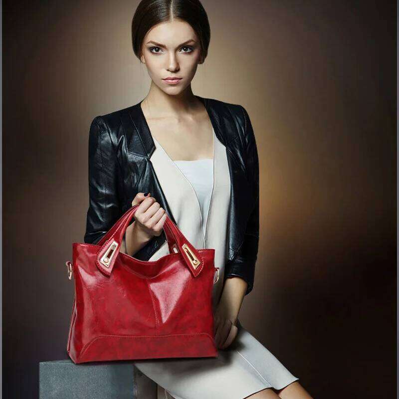 Zency Soft Artificial Leather Handbag Elegant Design Women's Messenger Bags Large Capacity Shoulder Crossbody Bag