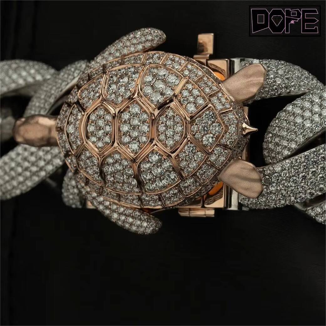 New Design 20mm 4 Rows Cuban Chain 925 Silver AK47 Charm Customized Trendize Necklaces Moissanite Cuban Chain