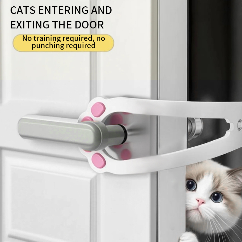 Cat door opener cat dog door opener extended and free access to bedroom blocking door ventilation pet specific