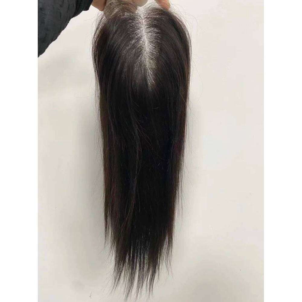 Transparent HD Wefted #613 Honey Blonde Remy Human Hair 6X6 8X8inch with 4X4inch Swiss Lace Overlay for Women Topper