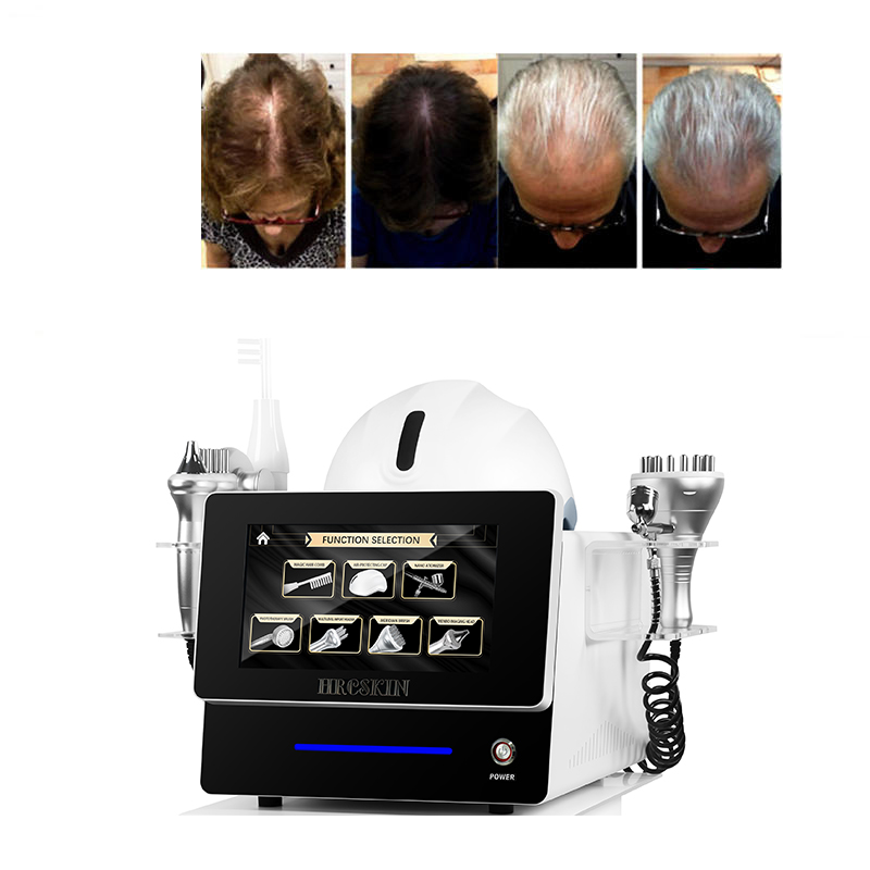 7 in 1 Oxygen Spray Hair Growth High Frequency Wand Bio Brush Scalp Massage Relaxation Energize Hair Follicles Increase Hair Growth Decrease Hair Loss