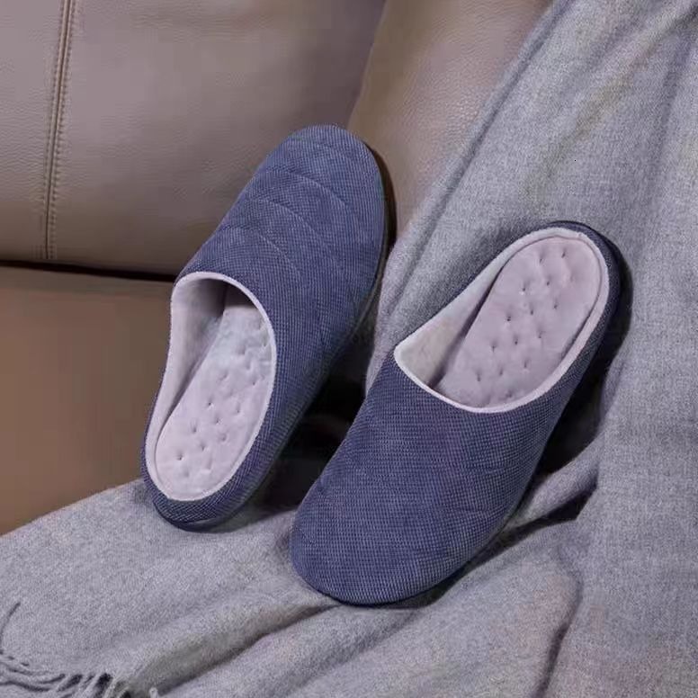 Nordic Style Memory Foam Injection Craft Men's Cotton Slippers ddmymarket