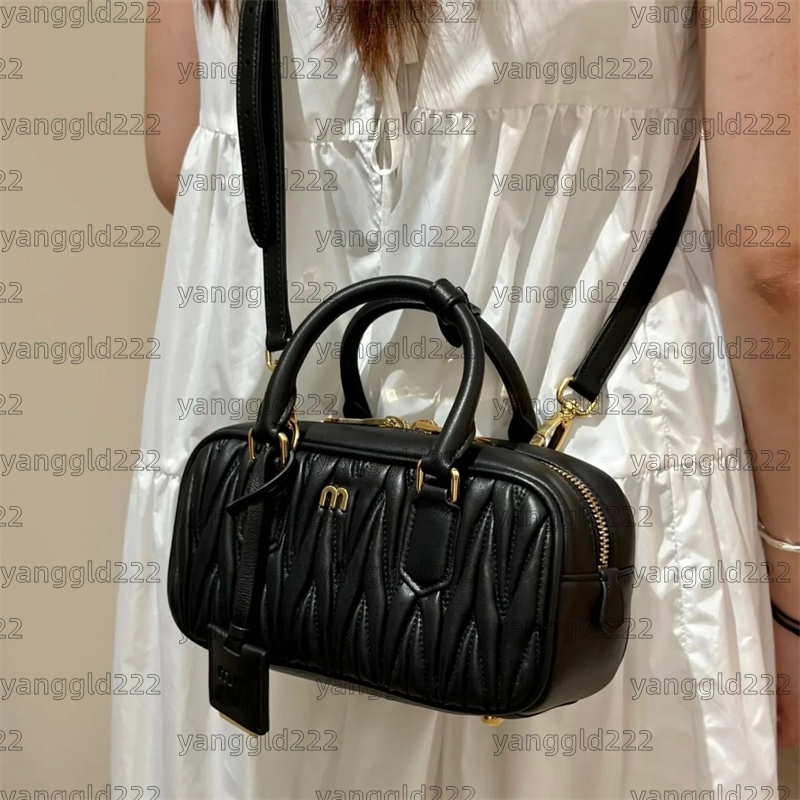 Fashion bag Luxury Designer bags Arcadie matelasse bowling bag Soft Sheepskin Handbag tote bag Womens mens leather crossbody Shoulder Bag Clutch Evening Bags