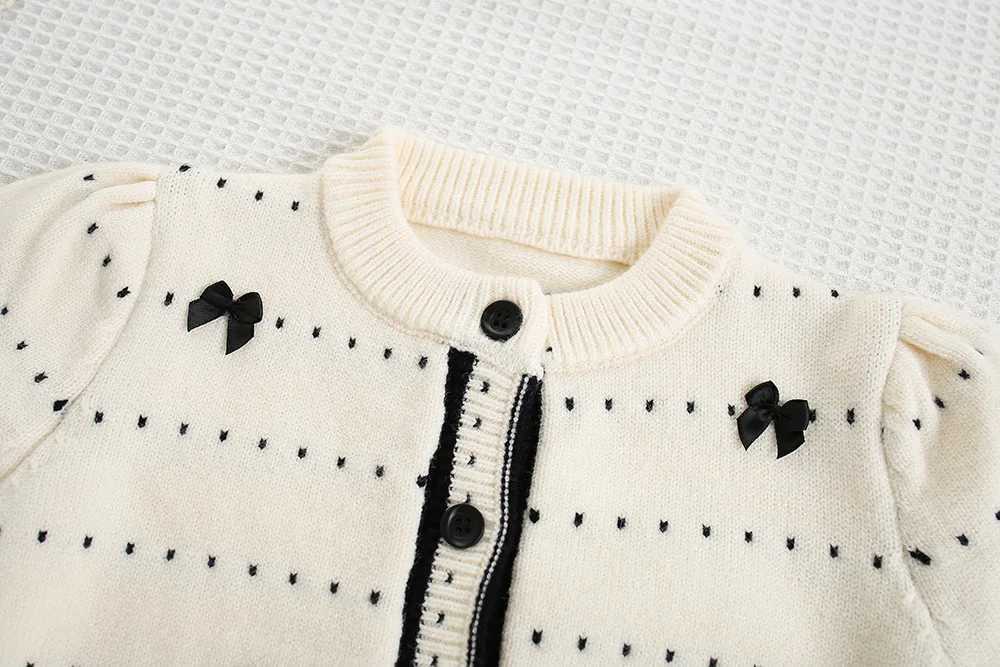 Winter Tweed Designed Girls Knitting 2Pcs Sets for 18Ys Childrens SweaterSkirt Kids Classic Tweed Suits Fashion Fall Outfits L250926G7NE