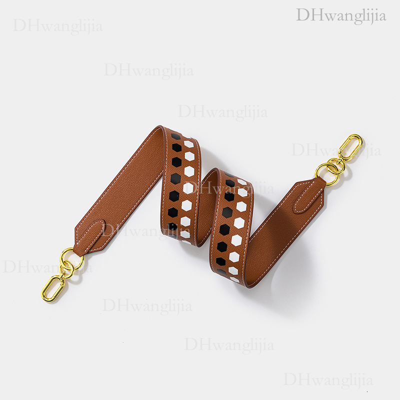 DH Luggage Accessories Women's Same Polka Dot Print Palm Pattern Shoulder Kelly Evelyn Modified Bag Wide Strap Light Luxury Style