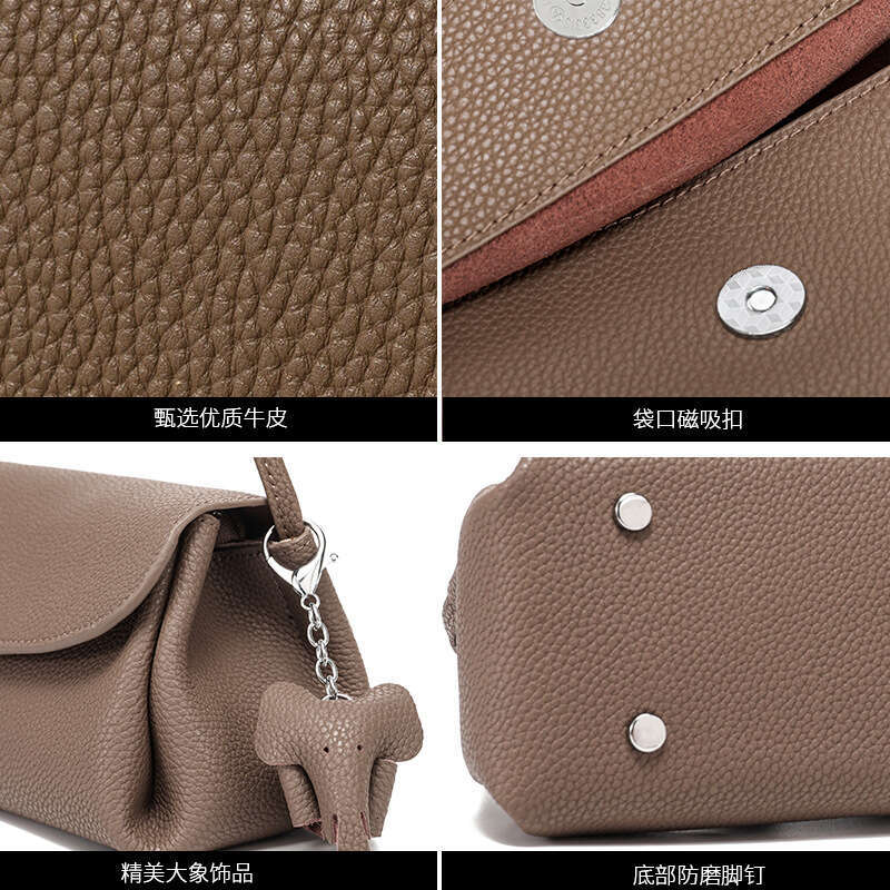 designer bag Luxury bag Fashion Cowhide Small Crossbody for Women 2025 New Shoulder Bag Niche Versatile Commuter Phone Coin Purse