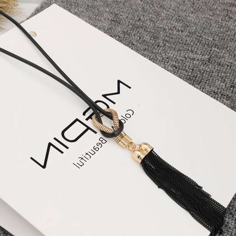 New Arrival Female Pendant Tassel Long Winter Sweater Chain Necklace for Women Necklaces Wholesale Sales Collar