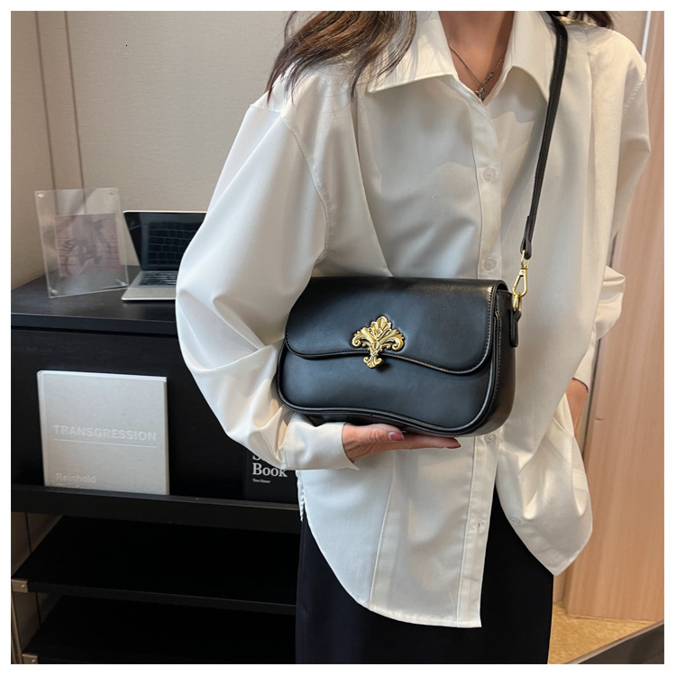 Guguo Designer Bag Fashion Women's Bag 2025 New Luxury Bag Style High-end Niche Design Shoulder Bag Trendy Versatile Personality Crossbody Bag