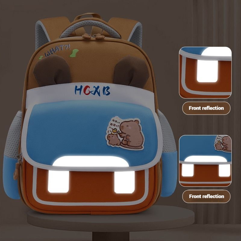 New Cartoon-Printed Colorful Kindergarten Backpack for Students Large Capacity, Weight-Reducing, Lightweight, Anti-Theft Backpack