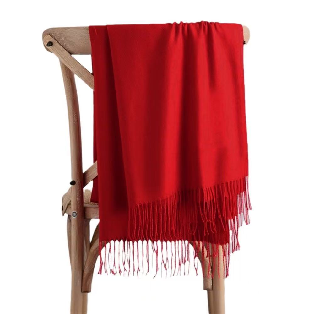 T1871 Winter Solid Color Cashmere Scarf/Wrap