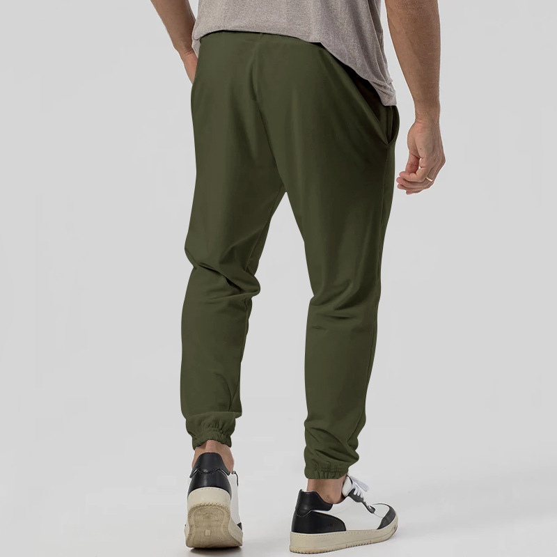 Urban Street Men's Tapered Joggers - Solid Color Loose Fit Sports Pants with Elastic Cuff for Autumn Winter Casual Streetwear European size: S-3X