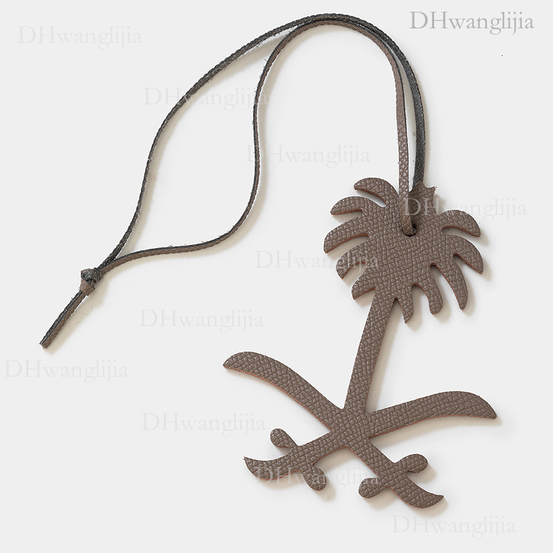 DH Luggage Accessories Live Broadcast Exclusive Cowhide Jujube Tree Shape Ornament Light Bag Car Key Pendant