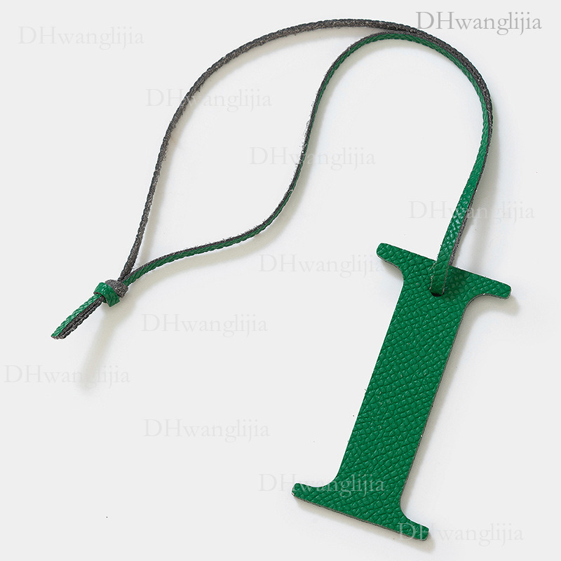 DH Luggage Accessories Live Broadcast Special English Uppercase Letter i Cowhide Accessories Windbox Bag Key Car Pendant