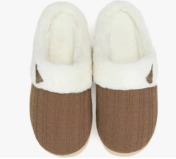 Knitted Fabric Cotton Slippers with Horn Buckle ddmymarket