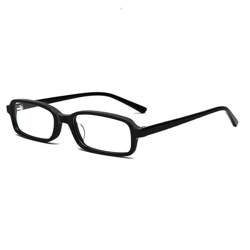 Korean Style Fashion Unisex Rectangular High Prescription Artistic Small Frame Acetate Optical Glasses