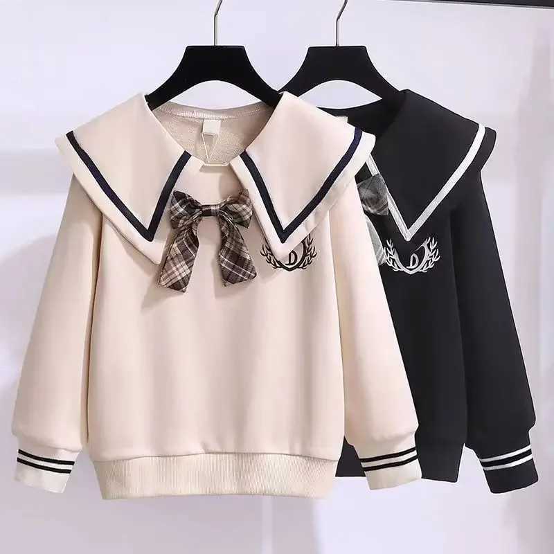 Sets For Girls School Uniform Twinset Children Costume Kids Suit Preppy Tops Skirt Clothes For Teenagers 6 8 9 10 12 14 Years L250926P219