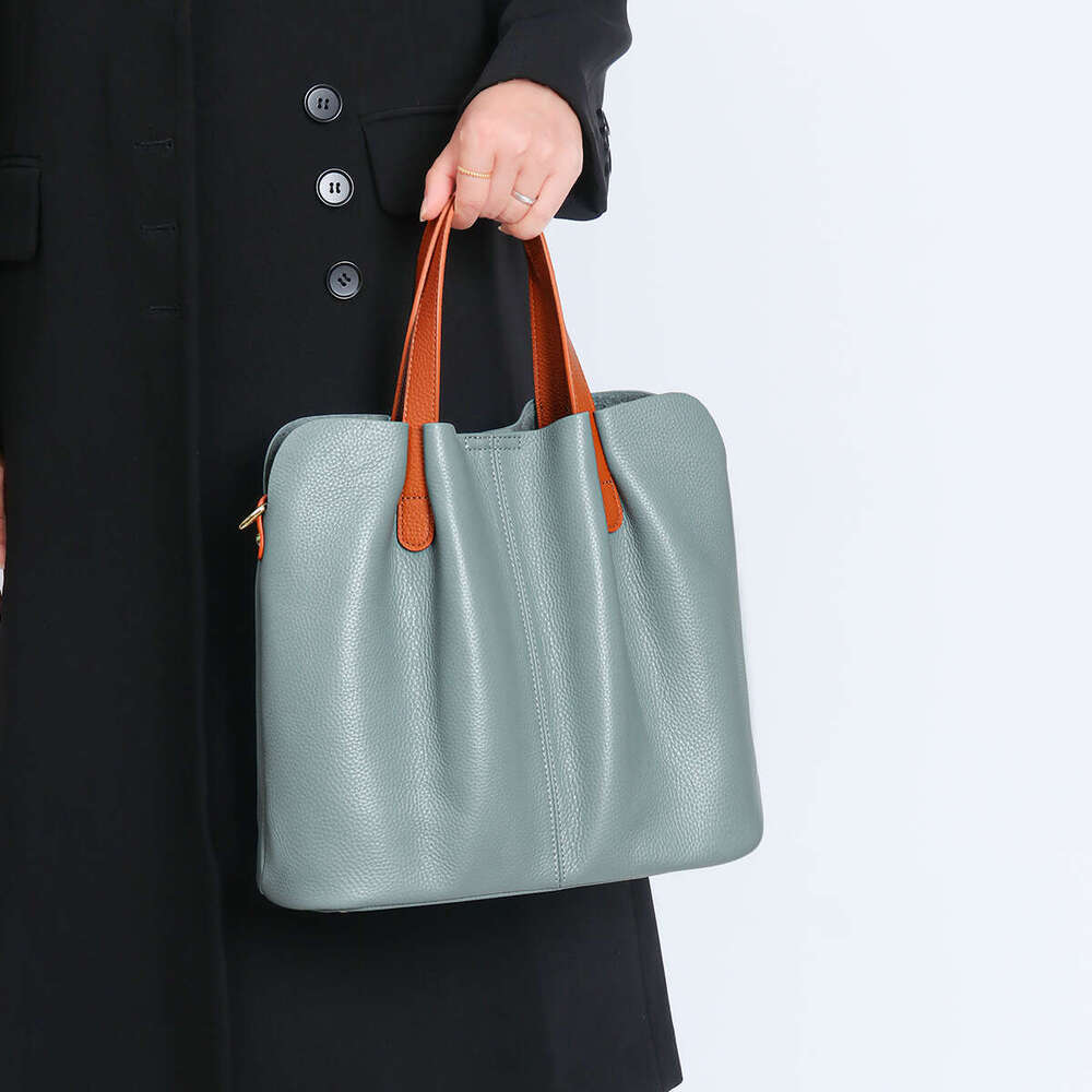 designer bag Luxury bag Tote Commuter Large Capacity Top Layer Cowhide High-end Feel Crossbody Handbag Genuine Leather Women's Bag