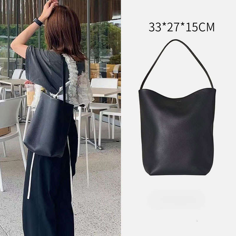 designer bag Luxury bag Bucket Genuine Leather Single Shoulder Handbag for Women High-end Simple Large Capacity Cowhide Commuter Tote Bag
