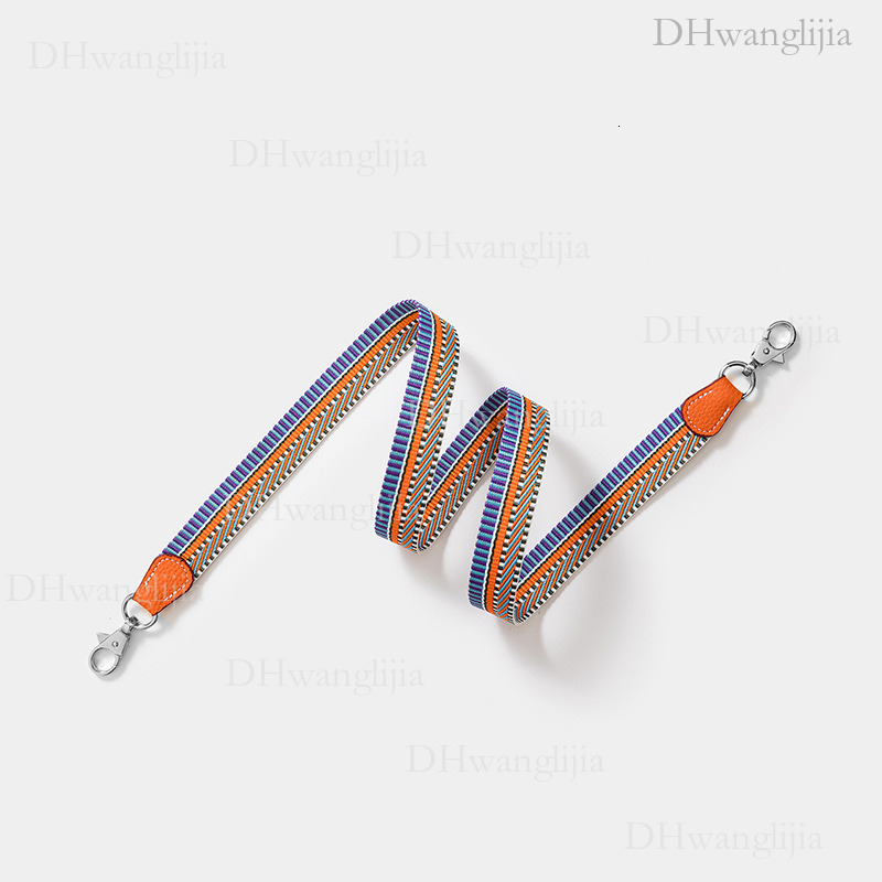 DH Luggage Accessories Feng H Home Color-Block Webbing Thin Kelly Evelyne Single Shoulder Crossbody Bag Replacement Strap