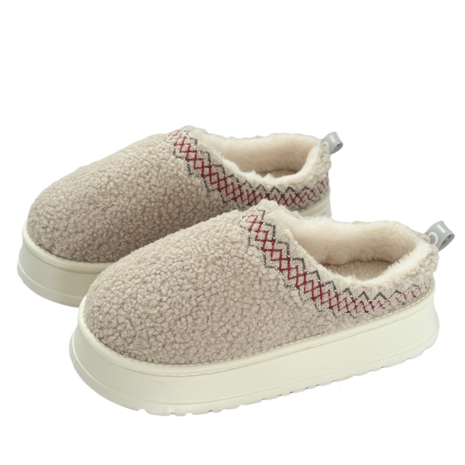 Thick-Soled Outdoor Closed-Toe Snow Boots for Women 2025 Autumn Winter New Ethnic Style Lace Fur Warm Cotton Shoes ddmymarket