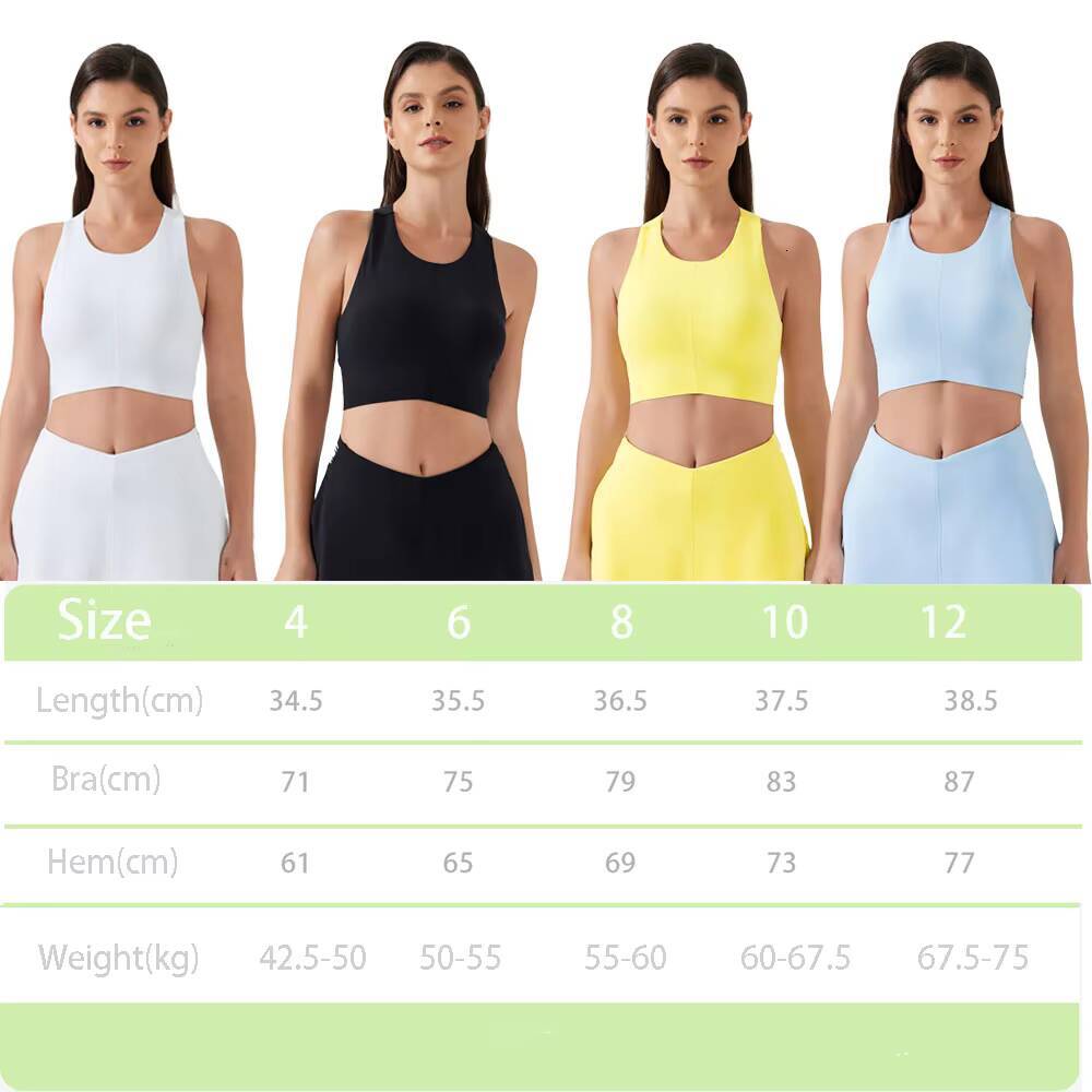 Wholesale Athletic Workout Golf Tank Top Women Sleeveless Racerback Yoga Sports Vest Summer Custom Crop Top With Built in Bra