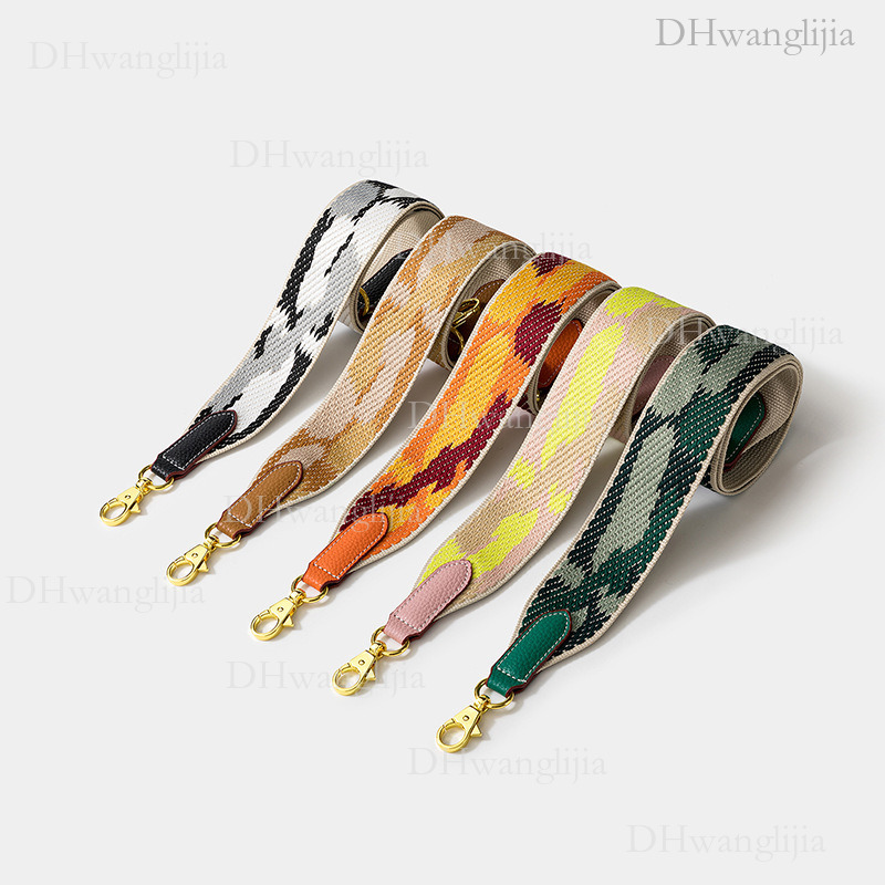 DH Luggage Accessories Camouflage Webbing Wide for Kelly Evelyne Single Shoulder Crossbody Bag Strap