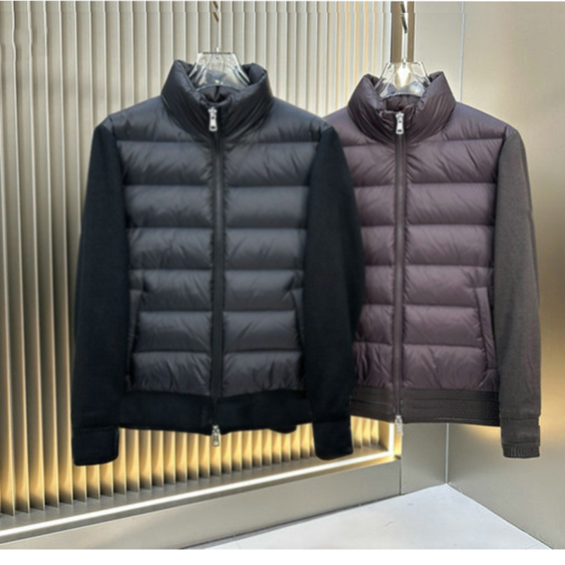 Designer Men down jacket coats Parkas packable puffer down jacket winter coat style warm outerwear with black lable with dust bag