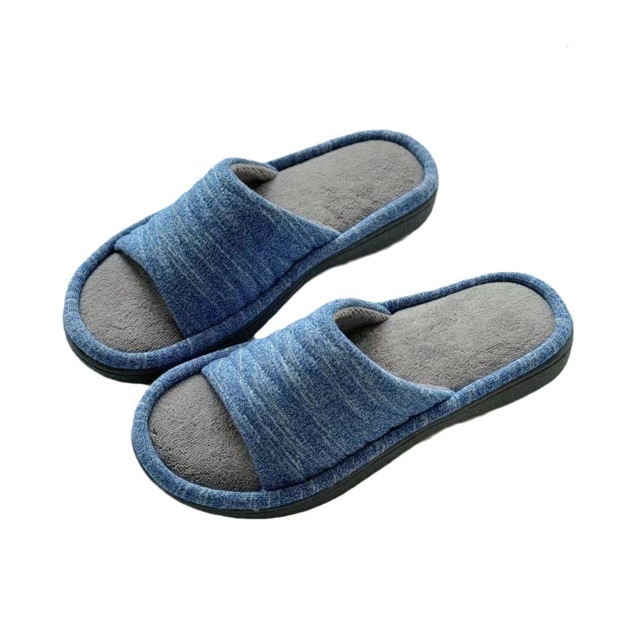 Spring Summer Autumn Anion Memory Foam Open Cotton Slippers ddmymarket