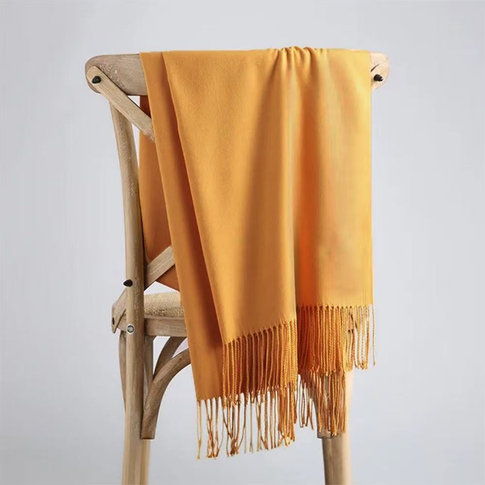 T1872 Winter Solid Color Cashmere Scarf/Wrap