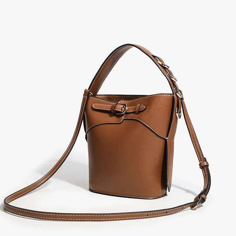 Zhome nuevo inclinado un solo hombro a la moda para ir al trabo bolso mano tipo cubo de agmujer envo gratis