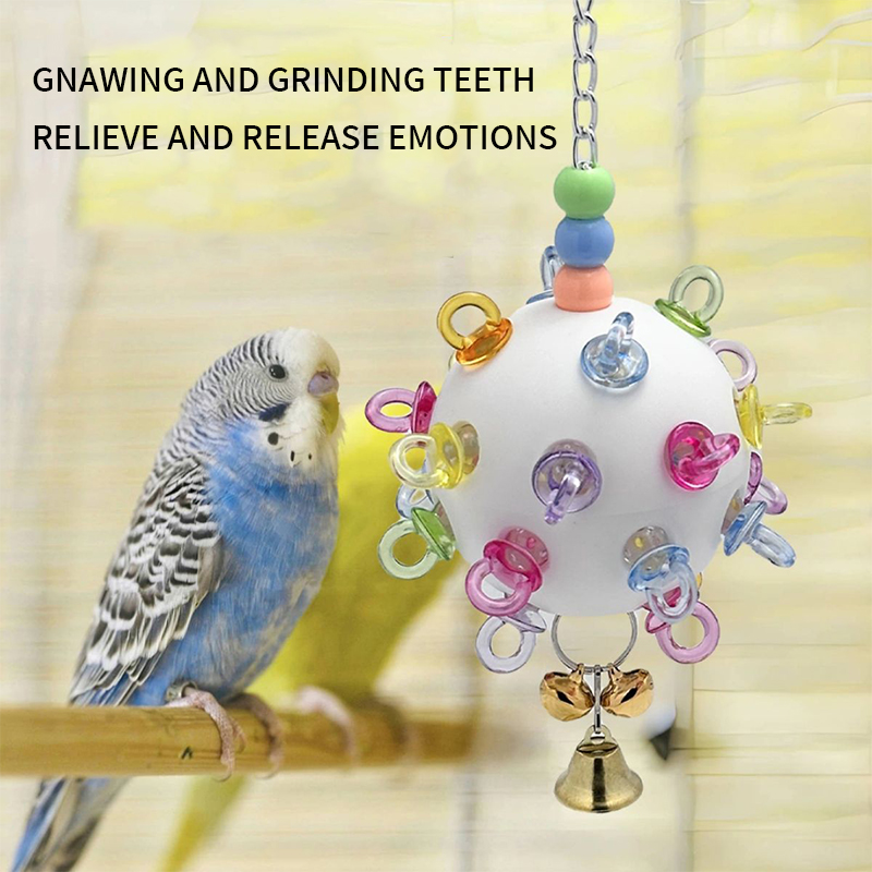 Parrot toys for relieving boredom and venting bird toys for peony phoenix tiger skin dedicated for gnawing and grinding teeth accompanying small toys
