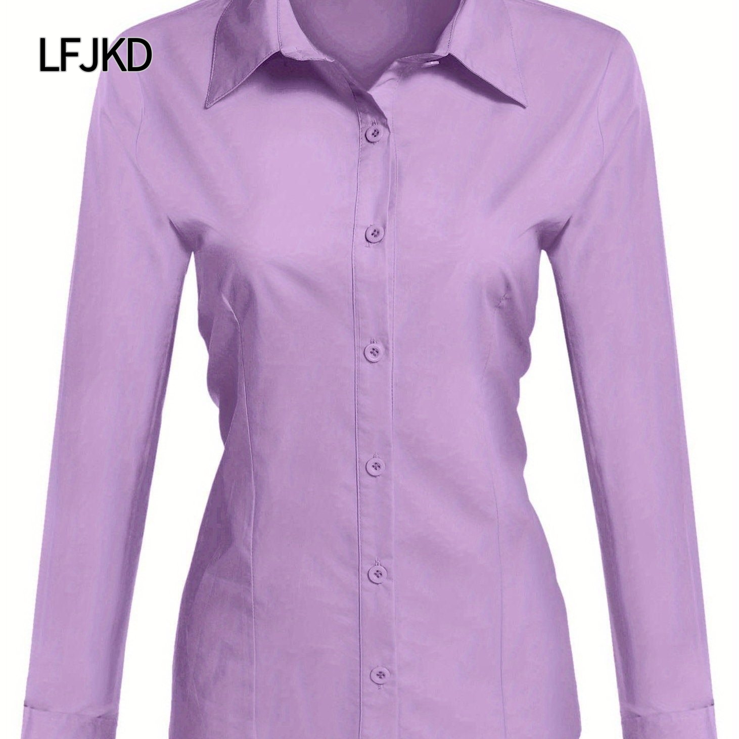 K2259 New European and American women's basic button-down shirt and slim dress cross-border delivery